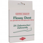 FLOSSY DENT Zahnseide/Zahnstocher 24 St